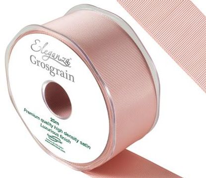 Eleganza Premium Grosgrain Ribbon 38mm x 20m Rose Gold No.87 - Ribbons